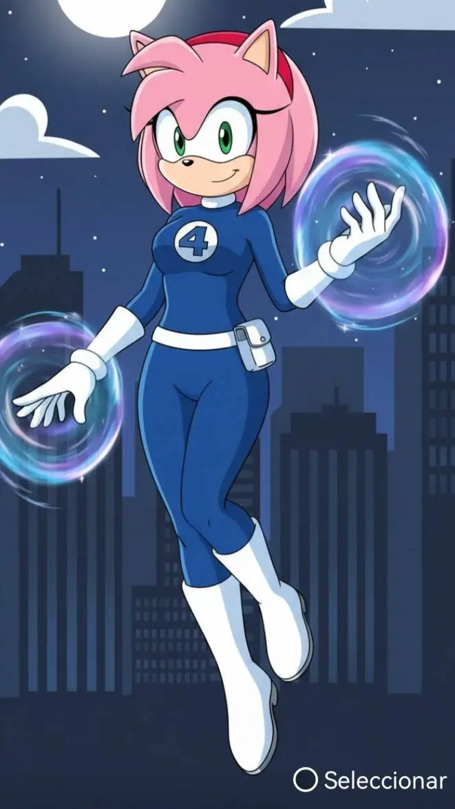 ai character: Amy Rose  background