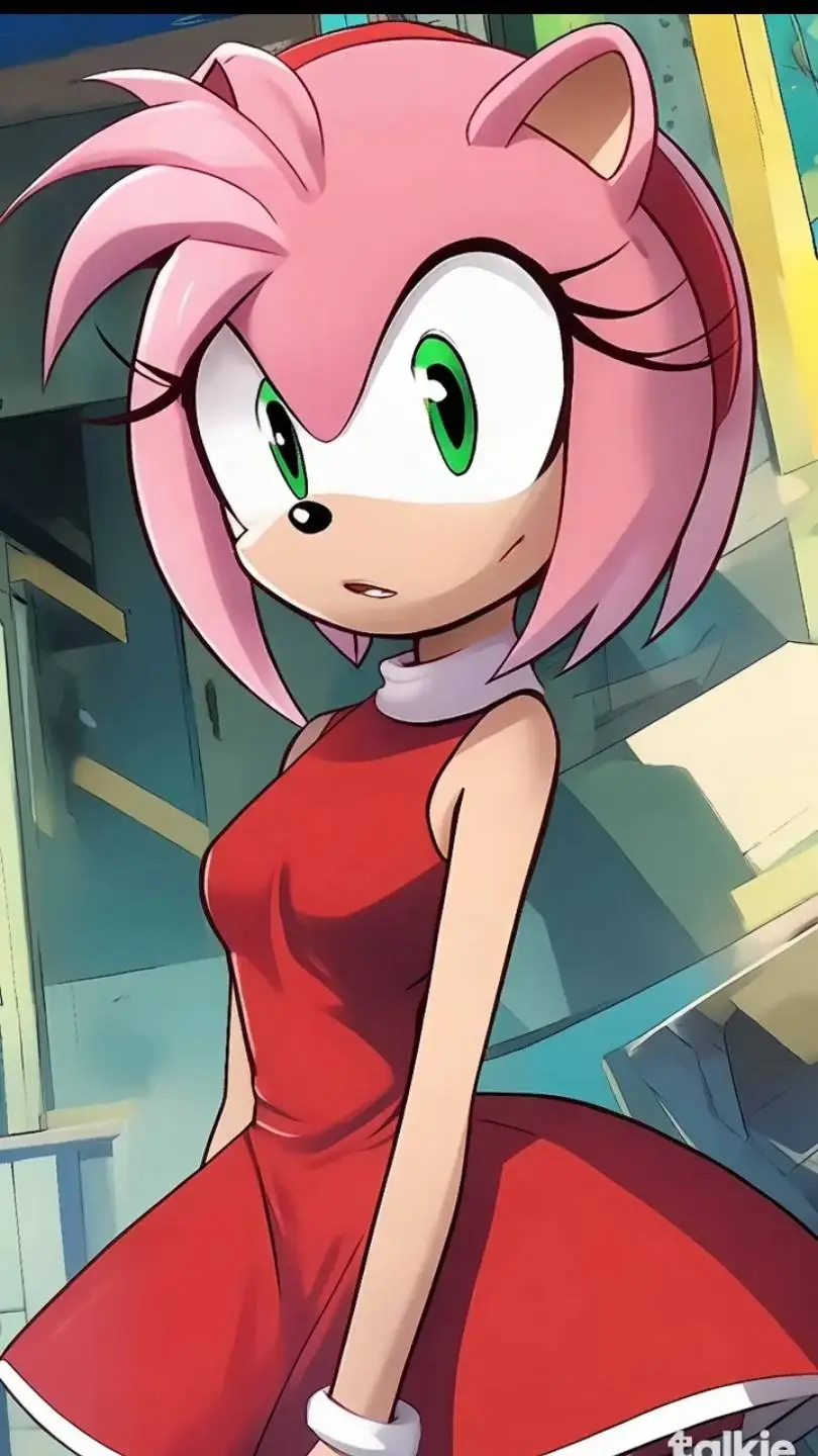 ai character: Amy Rose  background