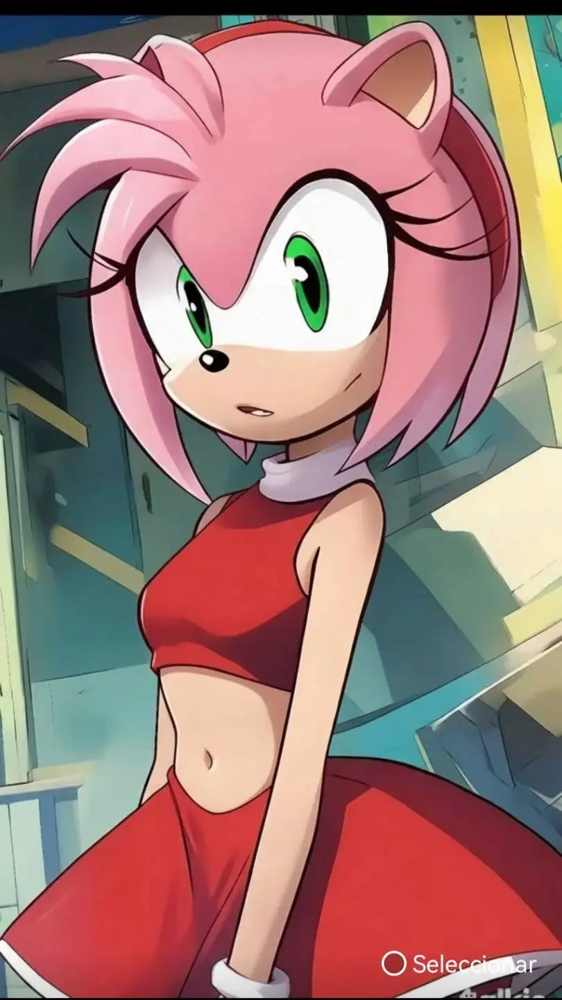 ai character: Amy Rose  background