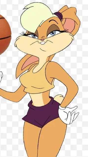 ai character: lola Bunny  background