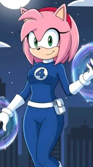 ai character: Amy Rose  background