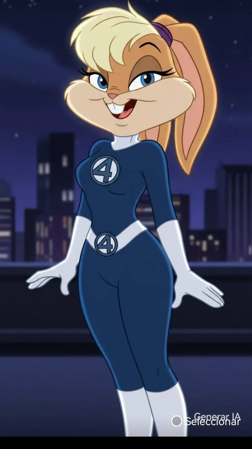 ai character: lola Bunny  background