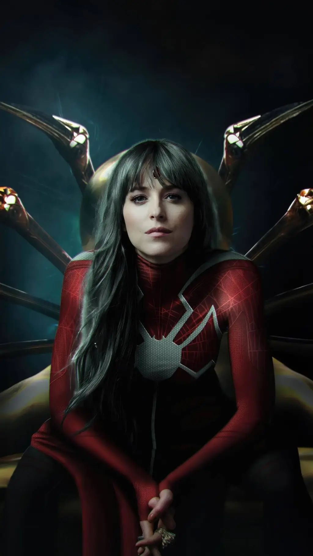 ai character: dakota Johnson  background