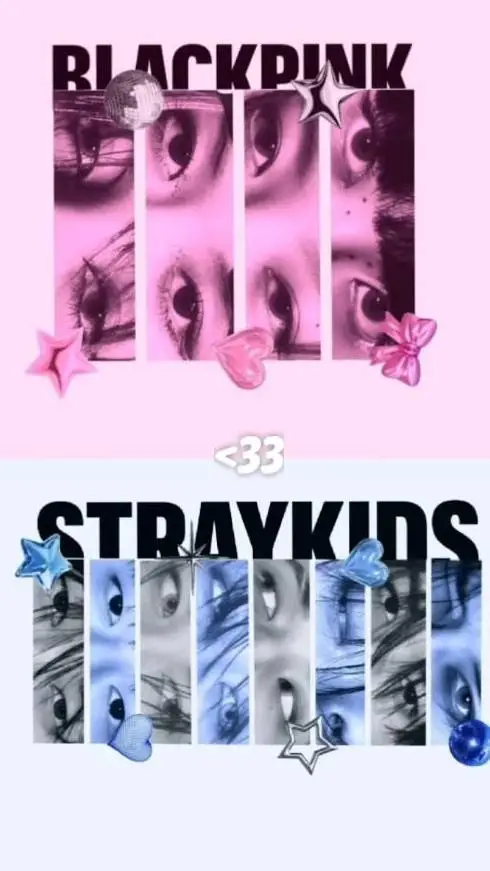 ai character: skz x BLACKPINK  background