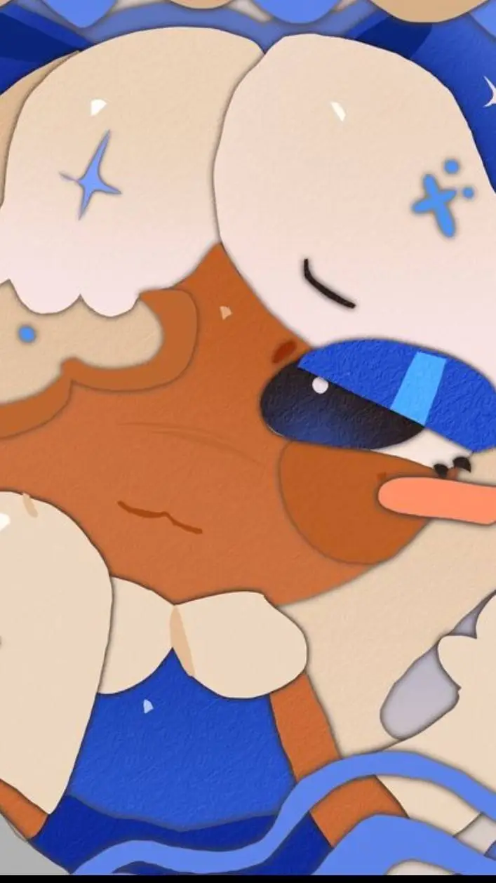 ai character: New Years Ginger🧊💙 background