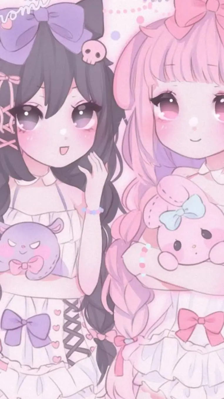 ai character: MyMelodyandkuromi background