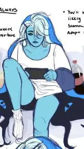 ai character: Shadow Milk Cookie background