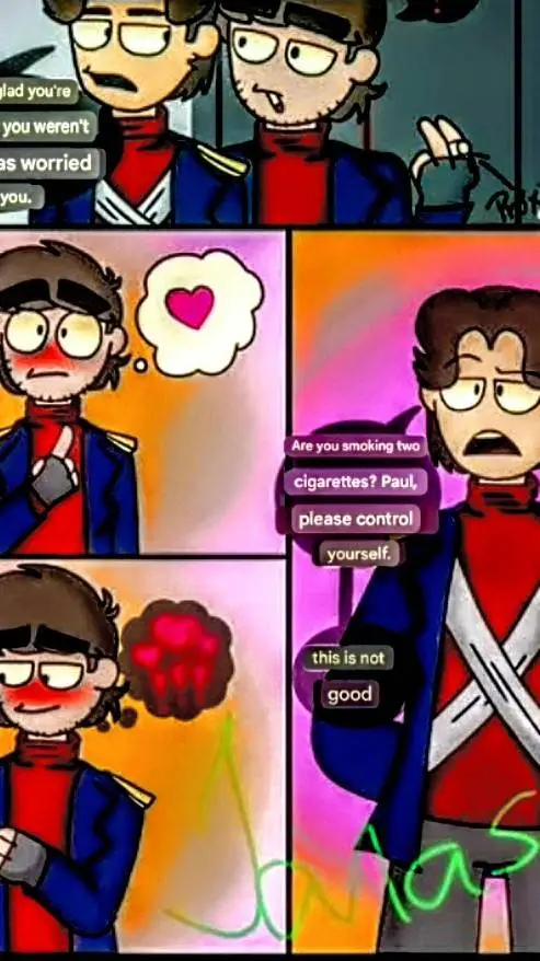 ai character: Paul and Patryck  background