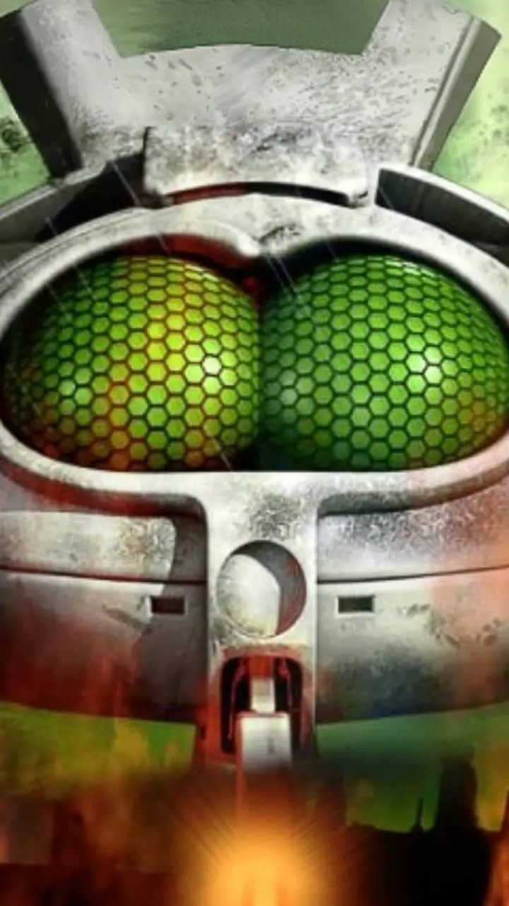 ai character: Jeff w+ wild robot background