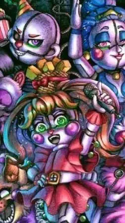 ai character: Funtime circus  background