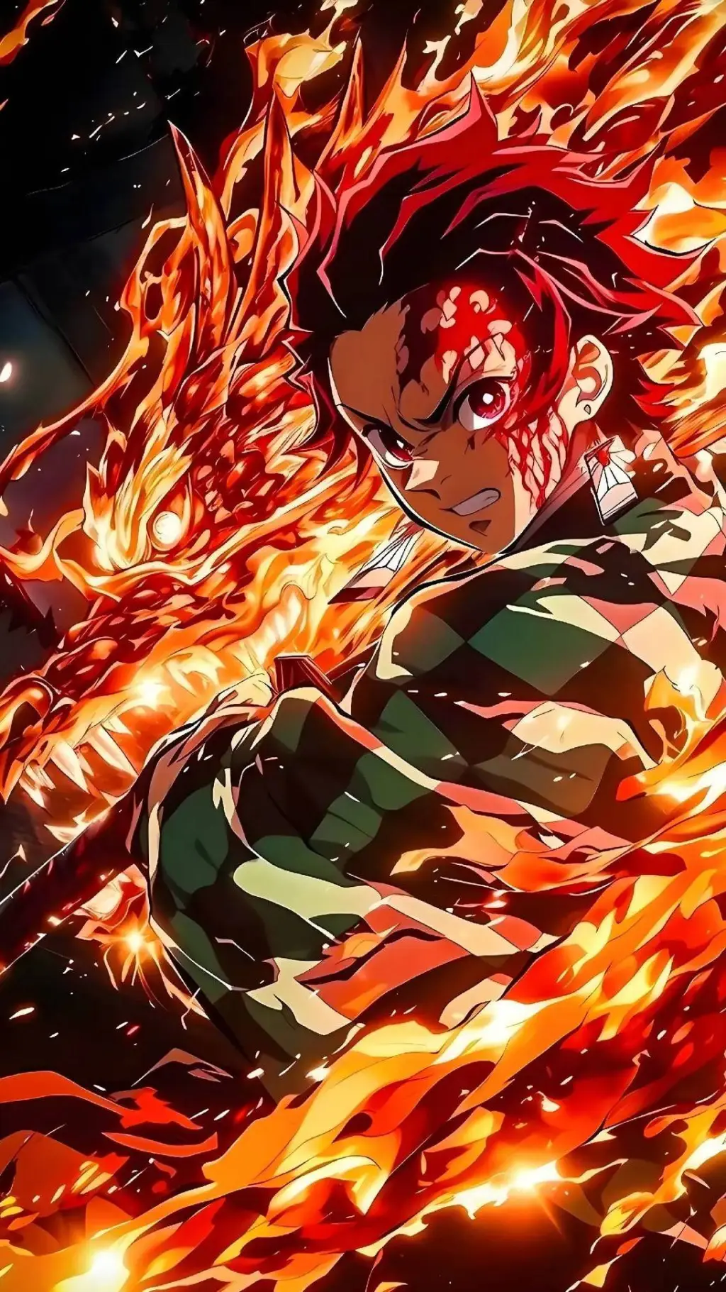 ai character: Demon slayer  background