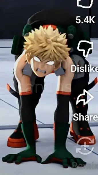 ai character: Bakugo dog background