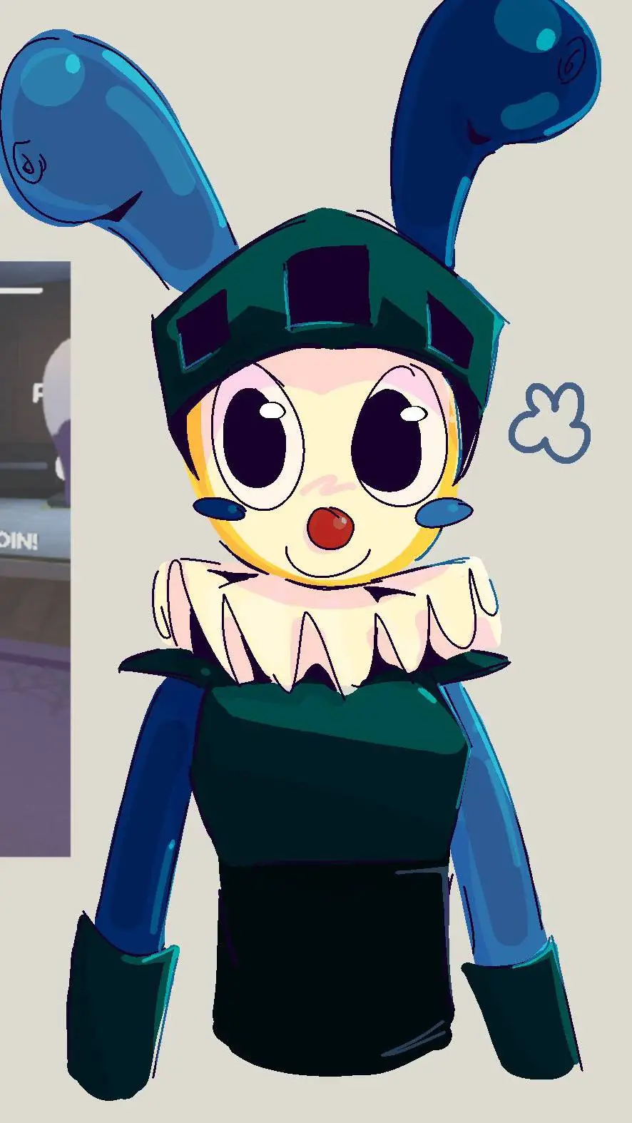 ai character: Looey the balloon background