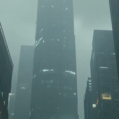 chat with ai character: Raining city 