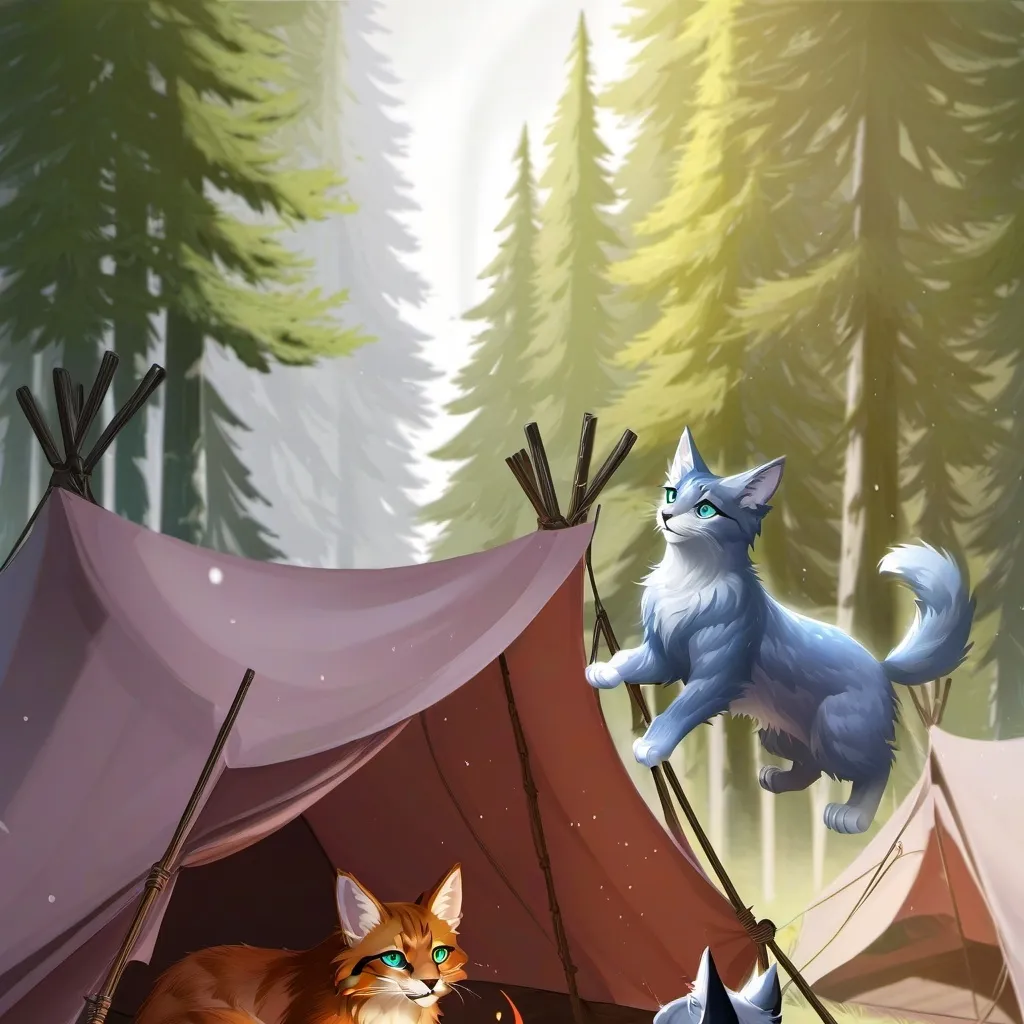 chat with ai character: TC camping trip!
