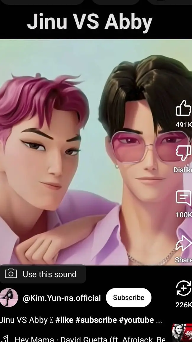 ai character: jinu and Abby  background