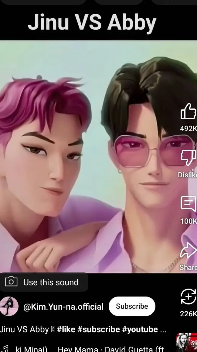 ai character: jinu and Abby  background