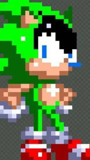 ai character: Sonic Verde background