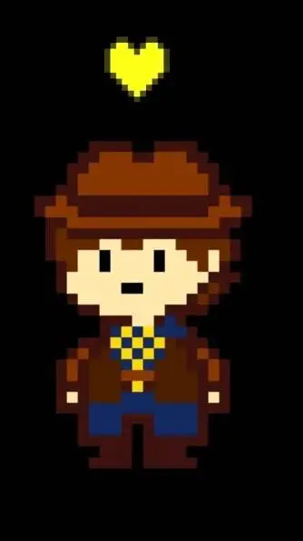 ai character: Undertale Yellow background