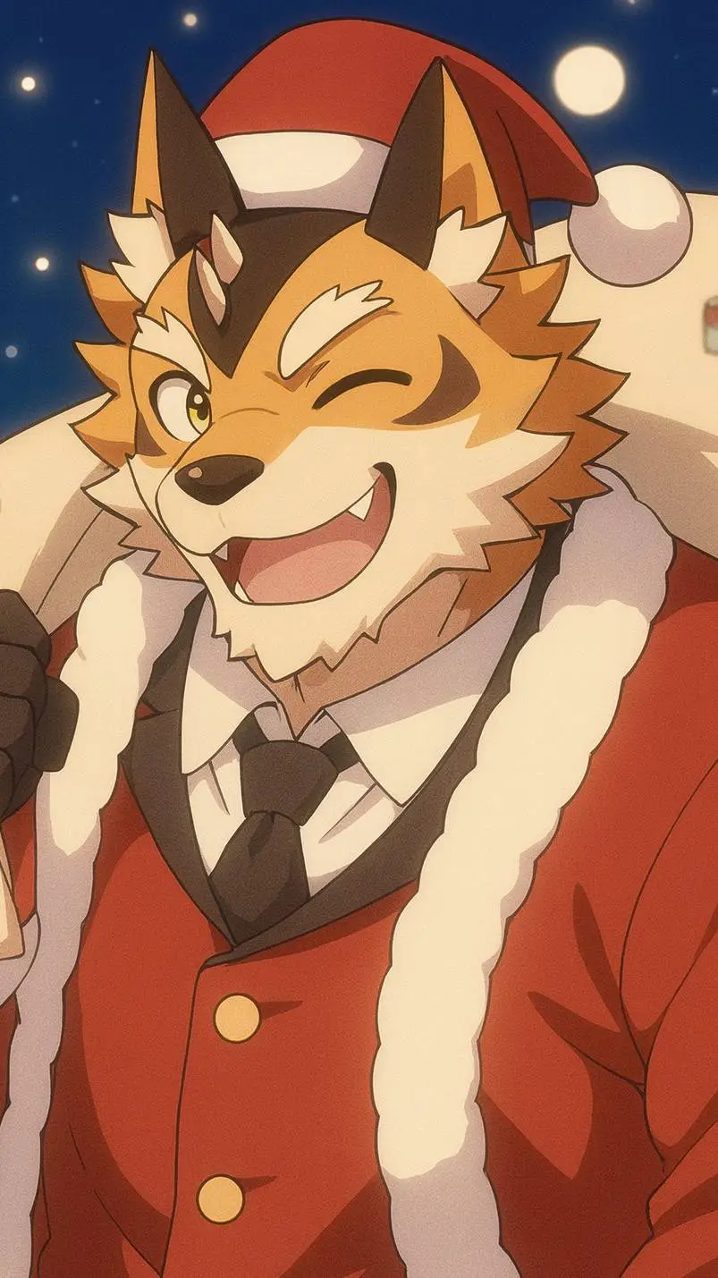 ai character: Christmas Ryekie  background