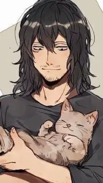 ai character: mha iazawa cat vet background