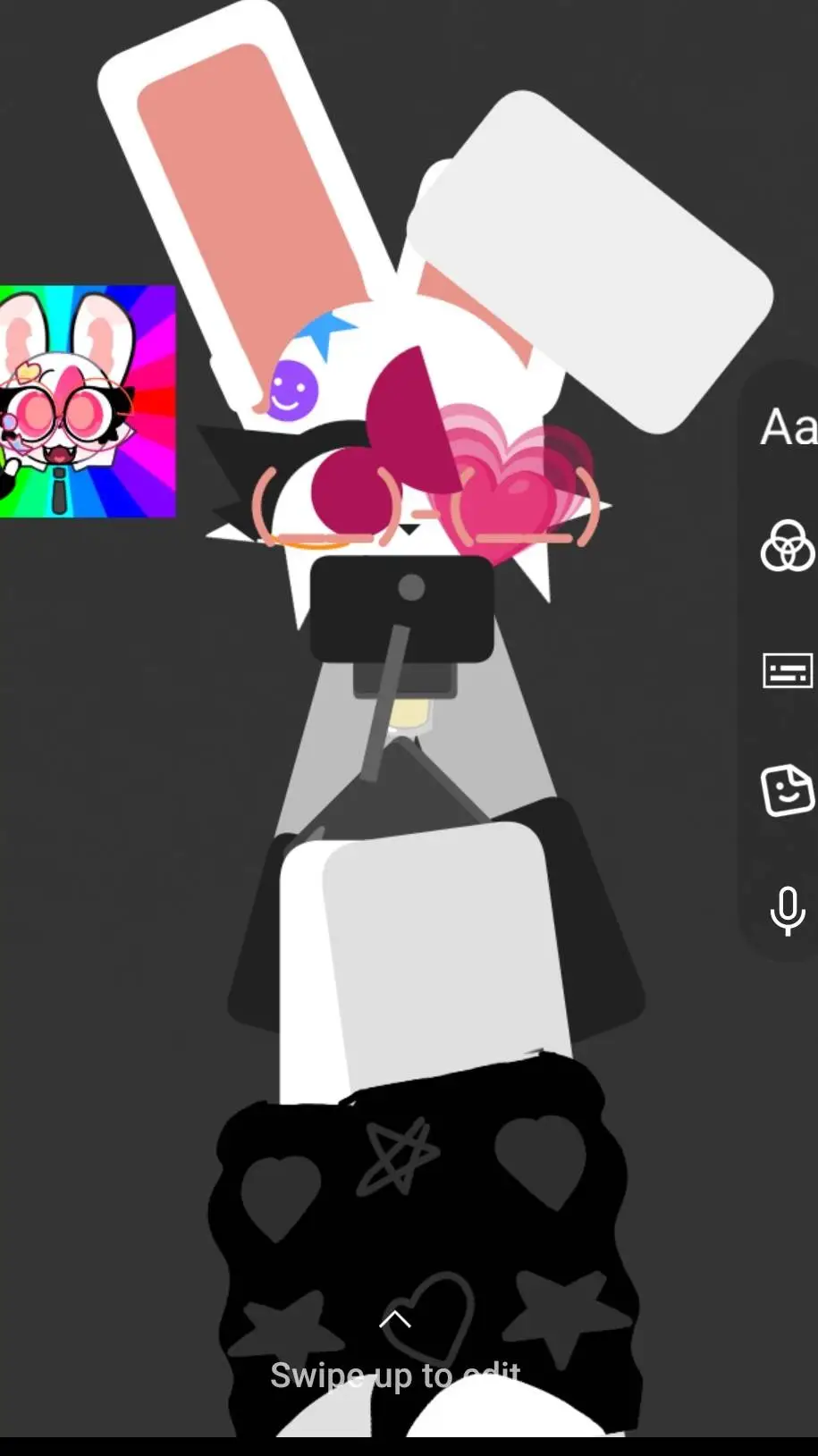 ai character: bunbun bunny background