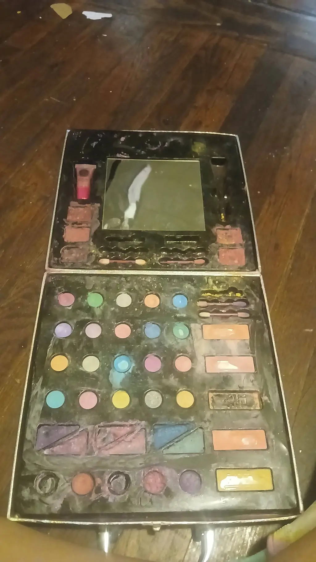 ai character: broken makeup background