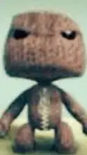 ai character: sackboy  background