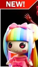 ai character: Dollys factory🧵🎊🧸 background