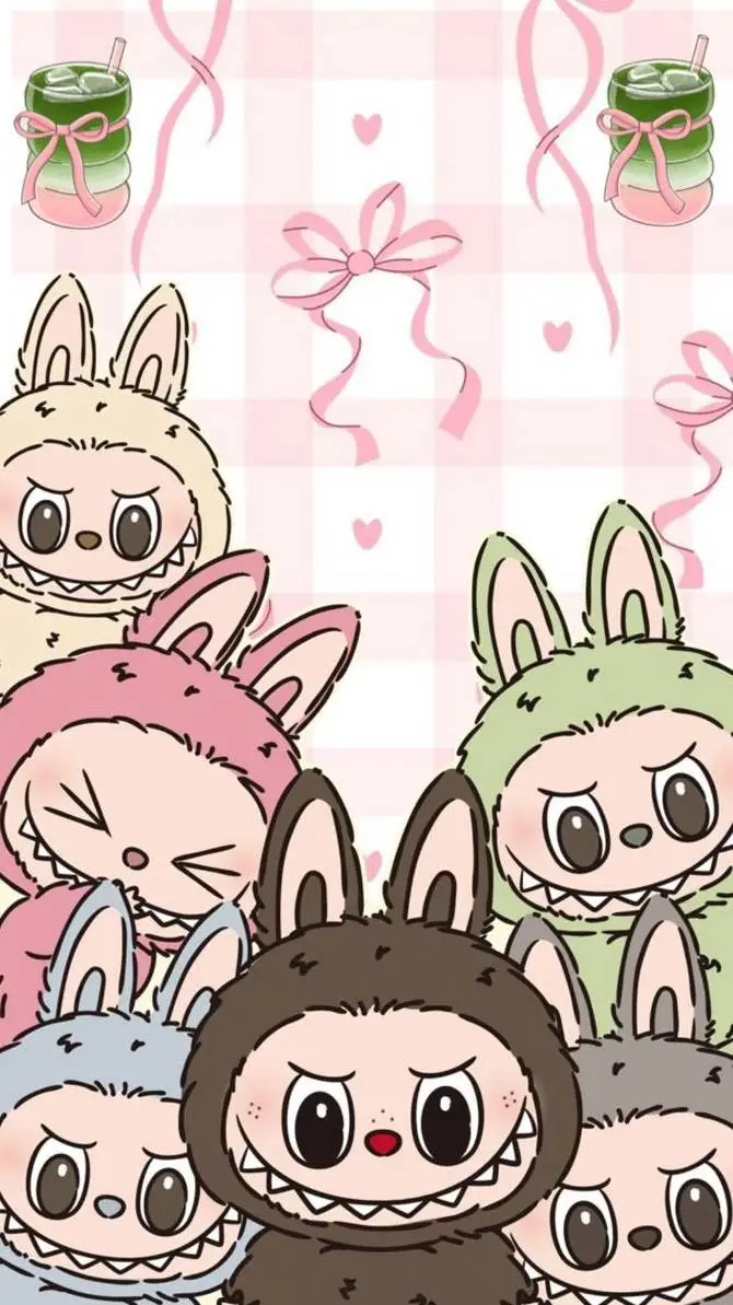 ai character: labubu! background