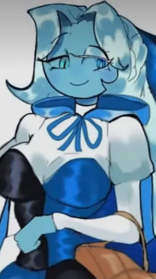ai character: Lady in Azure|Smc background