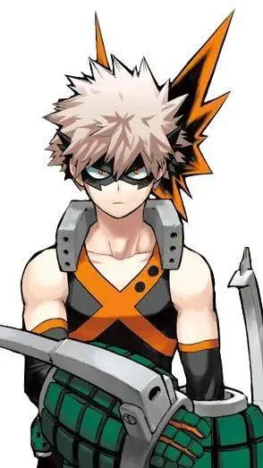 ai character: Katsuki Bakugo  background
