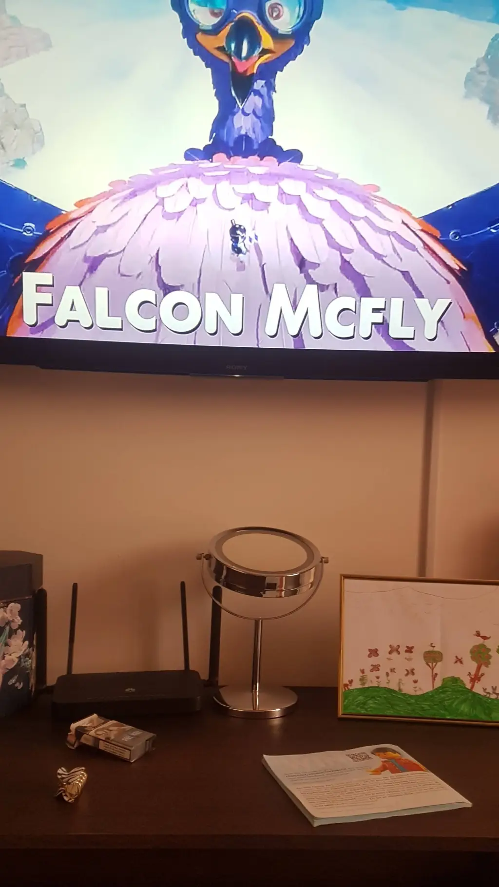 ai character: falcon mcfly  background