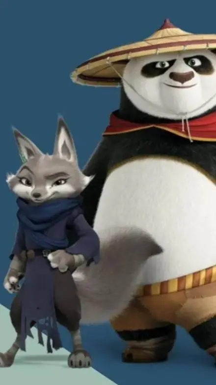 ai character: Kung Fu Panda background