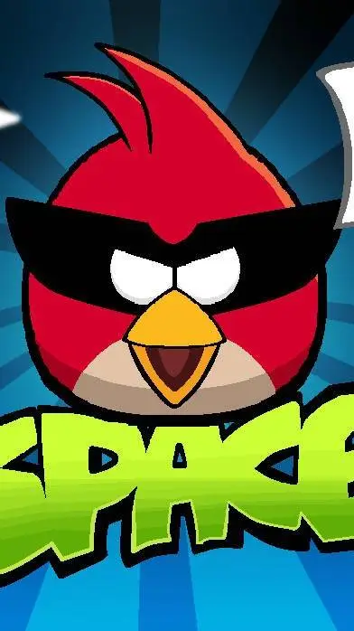 ai character: Angry Birds Space background