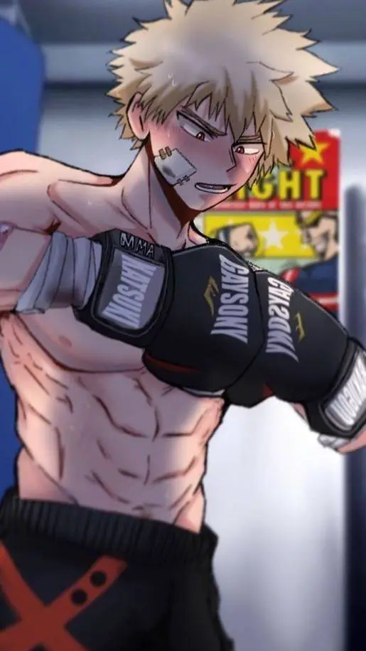 ai character: Bakugo ~ Boxing 🥊 background