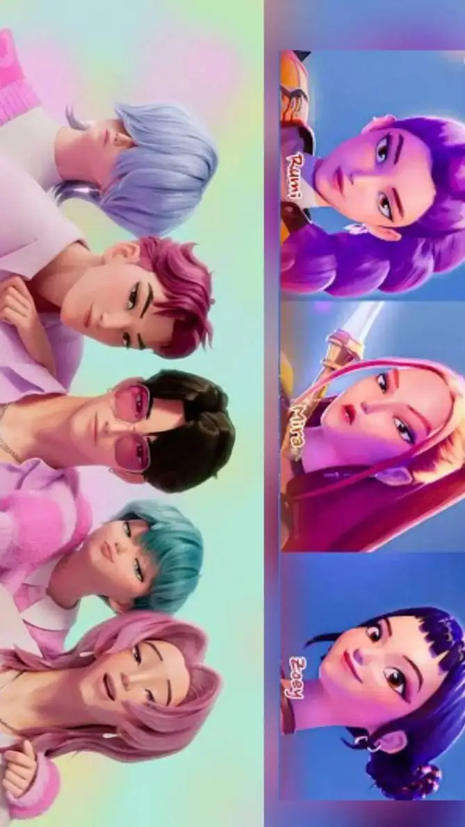 ai character: K-pop demon hunter background