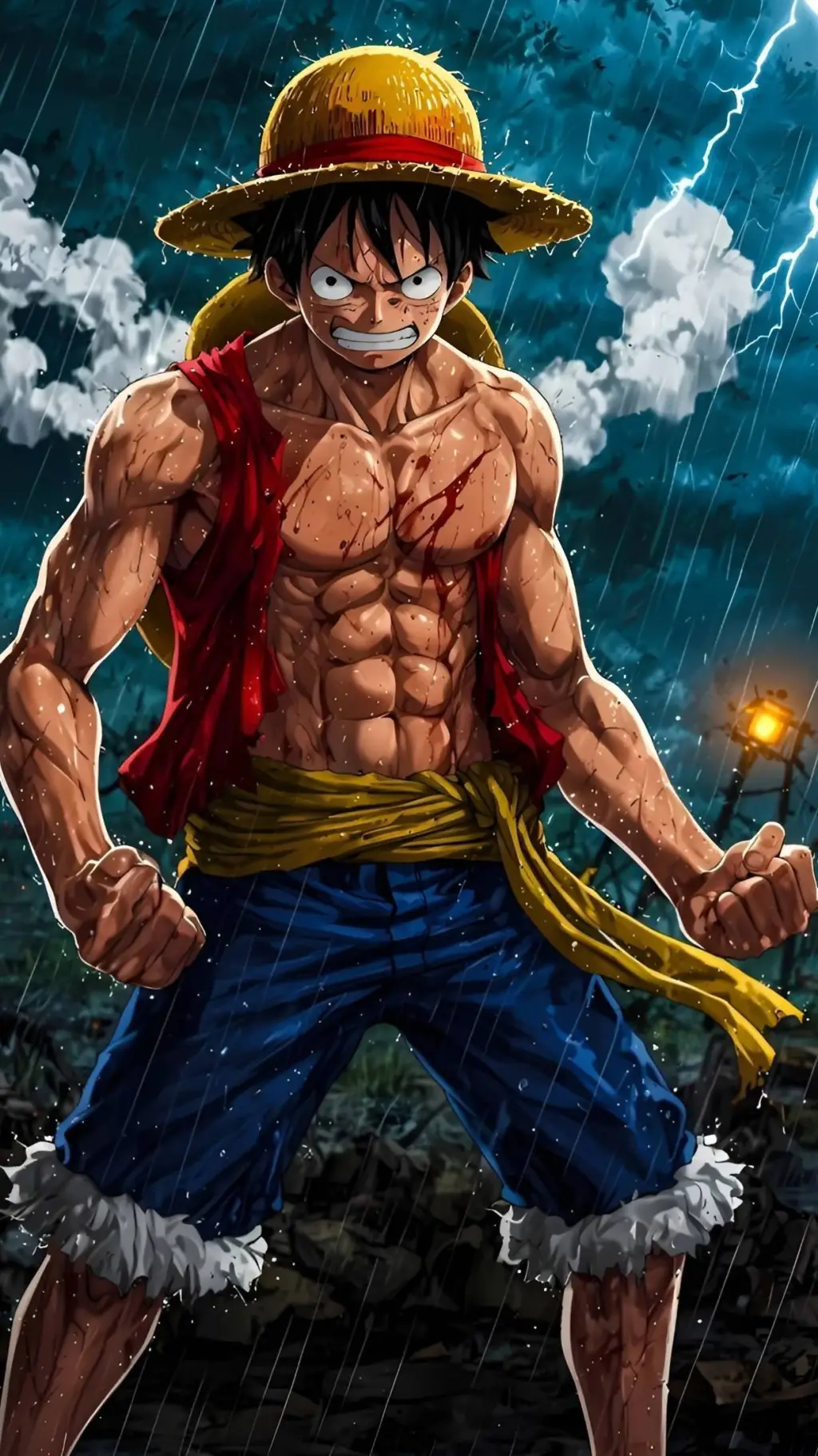 ai character: luffy background
