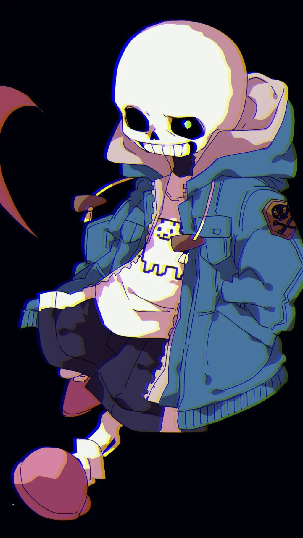 ai character: sans, undertale  background