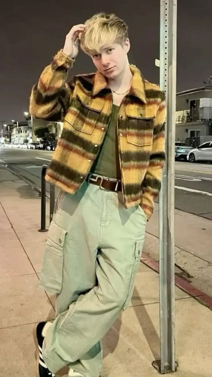 ai character: sam golbach  background