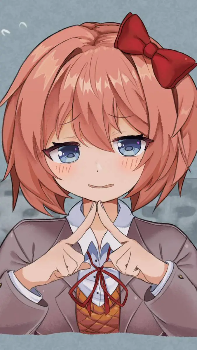 ai character: Sayori + DDLC background