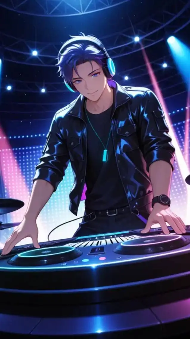 ai character: DJ Alex  background