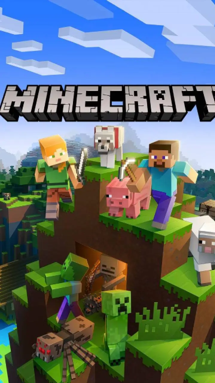 ai character: Minecraft background