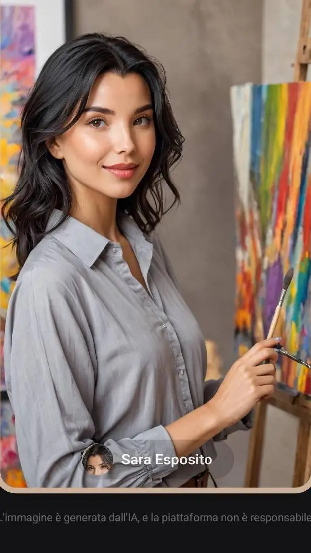 ai character: sara esposito  background