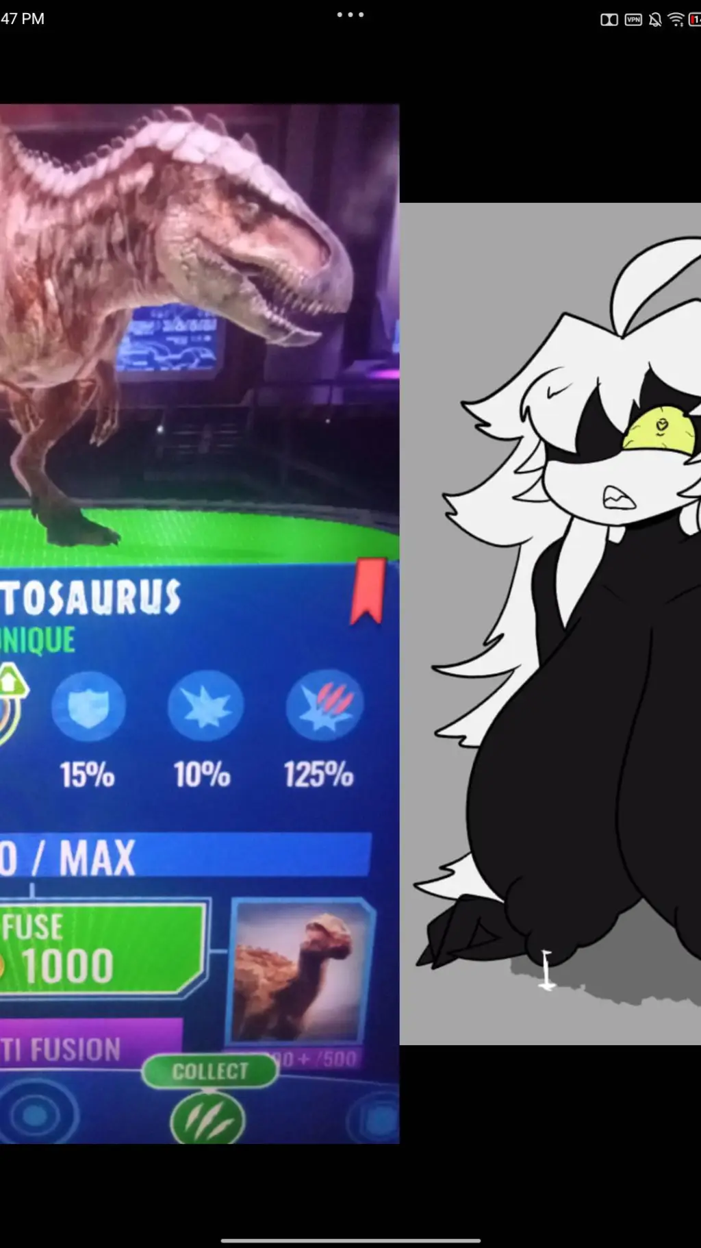 ai character: Eustreptospondylus background