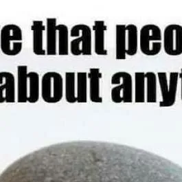 chat with ai character: Here is a rock. 