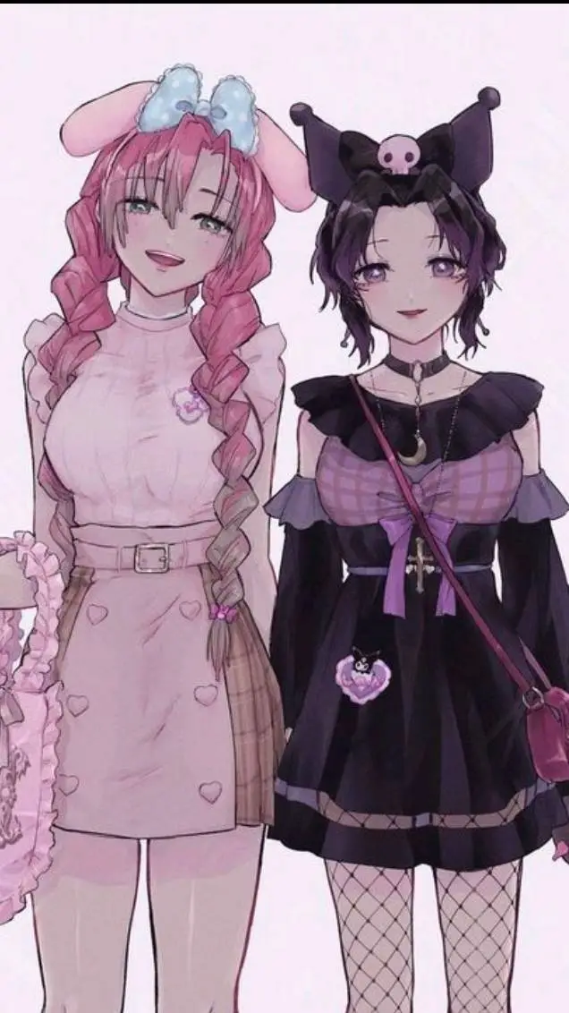 ai character: shinobu x mitsuri🩷 background