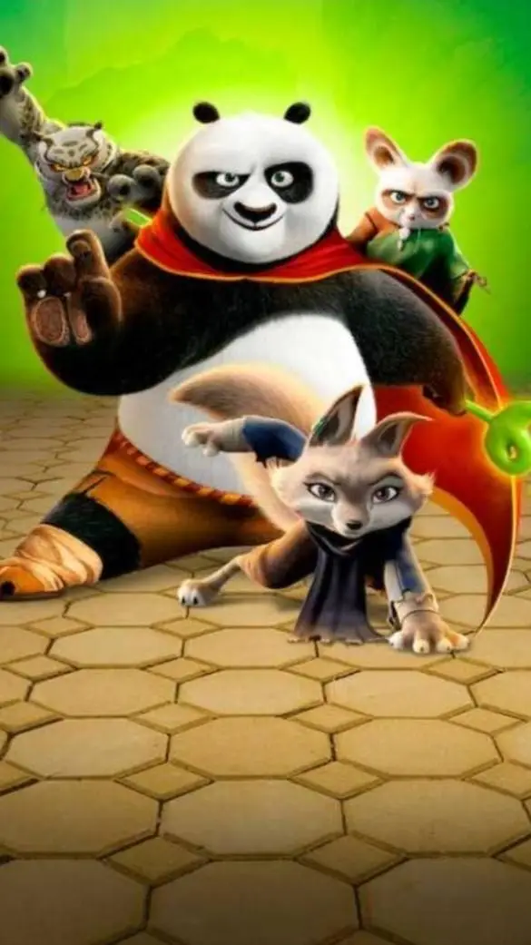 ai character: Kung fu panda 4 background