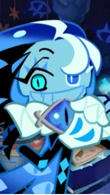 ai character: Shadow milk cookie background