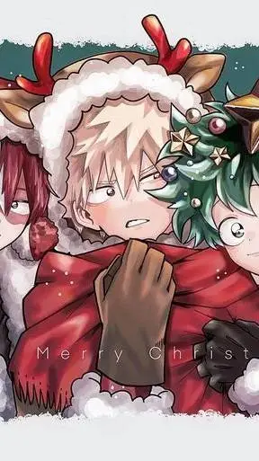 ai character: MHA Noël background